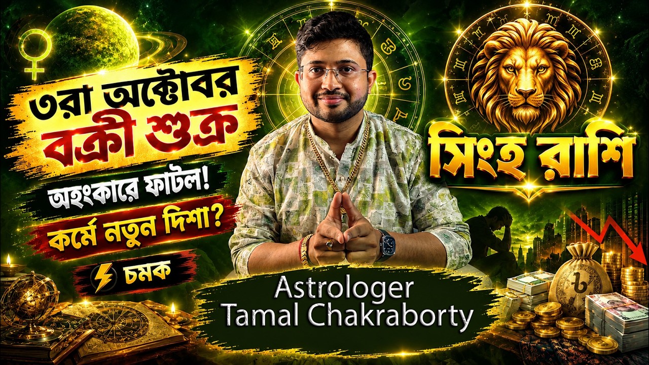 সিংহ রাশি: ৩রা অক্টোবর থেকে বক্রী শুক্র! অহংকারে সম্পর্কে ফাটল বনাম কর্মে যোগাযোগের মোড়বদল! ♌
